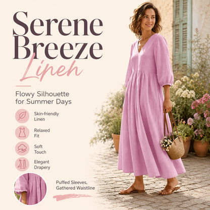 💕Nouveautés -56%👗Robe longue plissée col V pour femme