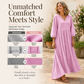 💕Nouveautés -56%👗Robe longue plissée col V pour femme