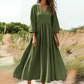 💕Nouveautés -56%👗Robe longue plissée col V pour femme
