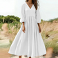 💕Nouveautés -56%👗Robe longue plissée col V pour femme