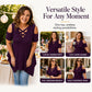 Women's Cold-Shoulder Criss Cross Top