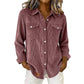 Best-seller🏆 Haut à boutons sur le devant et poches à rabat – Maille côtelée douce et design intemporel pour un confort au quotidien