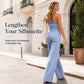 👗💙 Combinaison en jean à bretelles fines et jambes larges pour femme – 50 % de réduction ! Un style décontracté, le confort d'une coupe à jambes larges, un jean classique : votre nouvelle tenue préférée pour les beaux jours. ☁️☀️