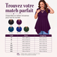 Haut à épaules dénudées et dos croisé pour femme