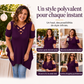 Haut à épaules dénudées et dos croisé pour femme