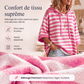 Pull à capuche rayé décontracté pour femme