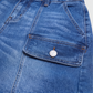 Short en jean stretch décontracté pour femme