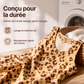 Robe ligne A léopard sans effort