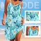 Robe de plage d'été sans bretelles à imprimé style océan