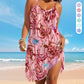 Robe de plage d'été sans bretelles à imprimé style océan
