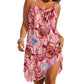 Robe de plage d'été sans bretelles à imprimé style océan