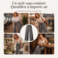 Pantalon de costume taille haute pour femme