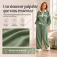 Ensemble sweat à rayures et pantalon large pour femme