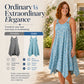 ✨🛍️Nouveauté – Robe longue sans manches à imprimé marguerites – Confort respirant et ambiance vacances décontractée 🍃