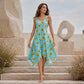 ✨🛍️Nouveauté – Robe longue sans manches à imprimé marguerites – Confort respirant et ambiance vacances décontractée 🍃
