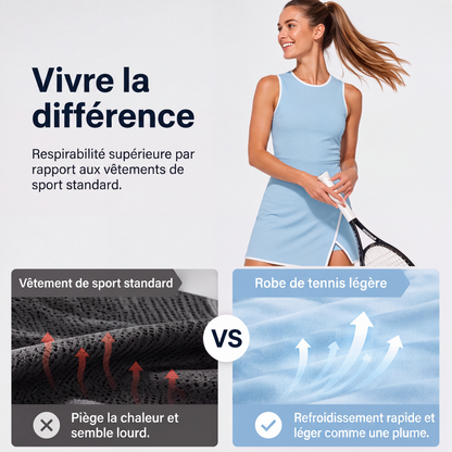 🎾-50 % DE RÉDUCTION ! ✨Robe de tennis légère : fraîcheur et coupe confortable et ajustée ! 🌬️