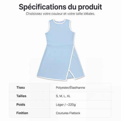 🎾-50 % DE RÉDUCTION ! ✨Robe de tennis légère : fraîcheur et coupe confortable et ajustée ! 🌬️