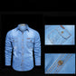 Chemise en Jean à Manches Longues Décontractée pour Homme
