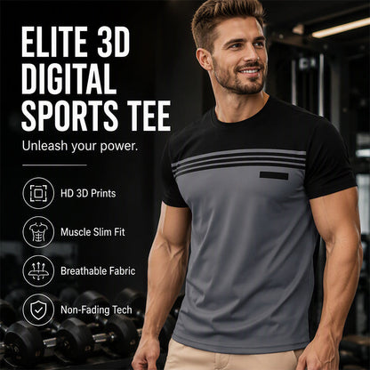 Men's Casual Printed Short Sleeve Crewneck T-Shirt