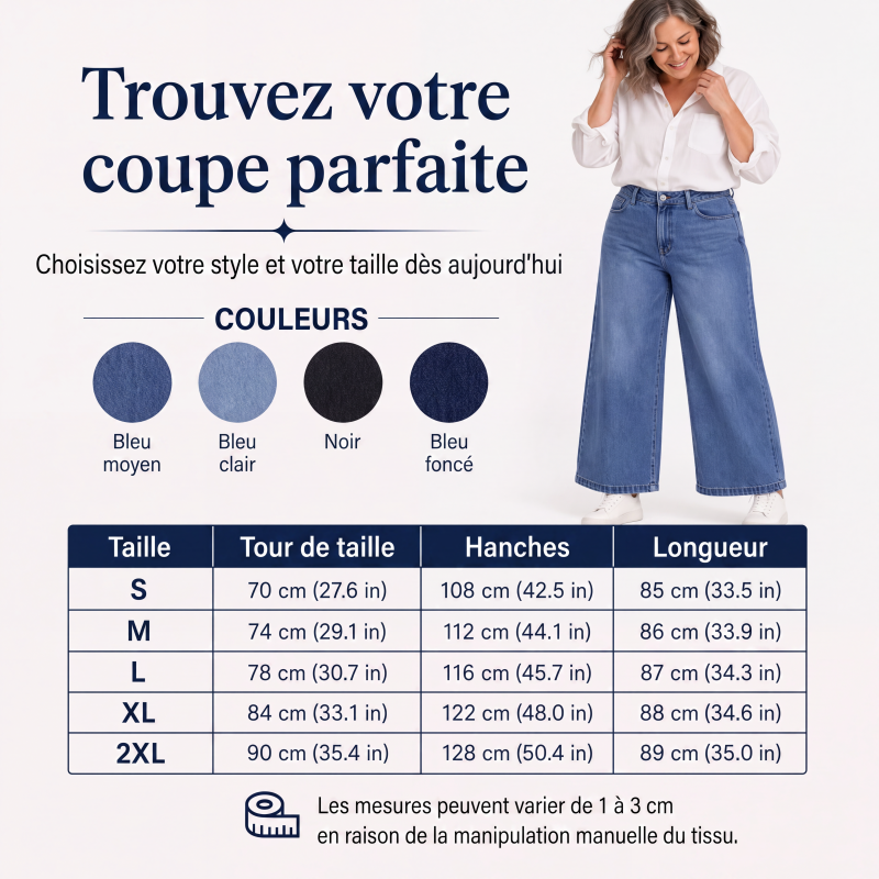 Jean droit coupé décontracté pour femme