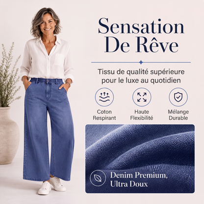 Jean droit coupé décontracté pour femme