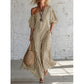 Robe longue rayée à une épaule pour femme