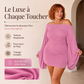 Robe moulante pour femme à épaules dénudées et manches chauve-souris