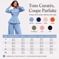 Ensemble élégant pour femme : haut à manches bouffantes et pantalon large