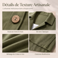Chemise boutonnée oversize rétro pour femme