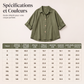 Chemise boutonnée oversize rétro pour femme