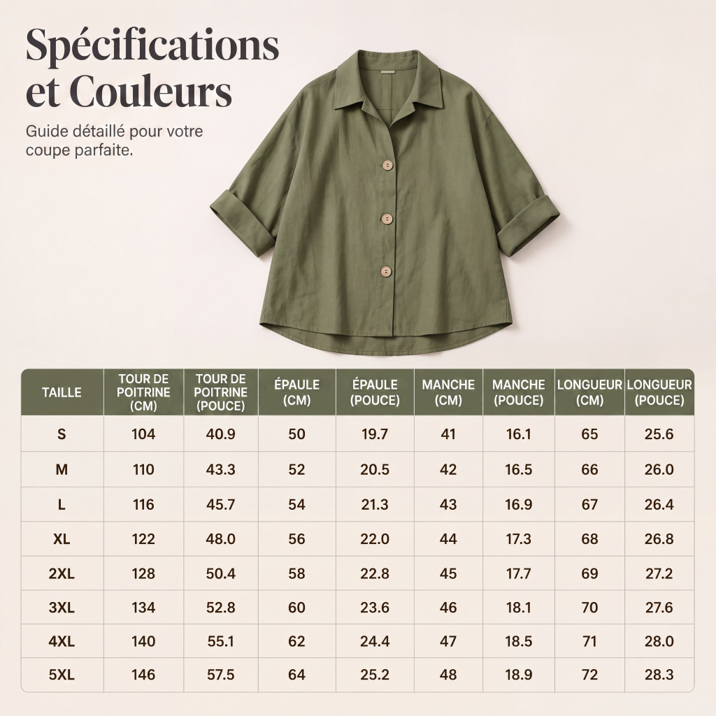 Chemise boutonnée oversize rétro pour femme