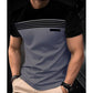 T-shirt décontracté pour homme à col rond et manches courtes avec imprimé