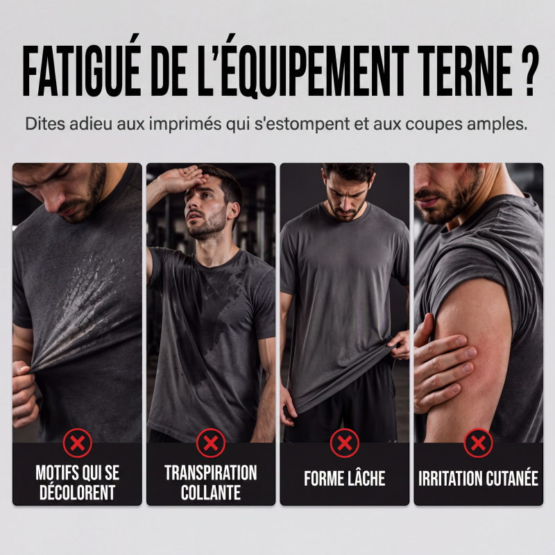 T-shirt décontracté pour homme à col rond et manches courtes avec imprimé