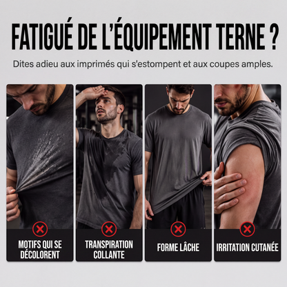 T-shirt décontracté pour homme à col rond et manches courtes avec imprimé