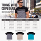 T-shirt décontracté pour homme à col rond et manches courtes avec imprimé