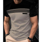 T-shirt décontracté pour homme à col rond et manches courtes avec imprimé