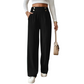Pantalon taille haute large pour femmes