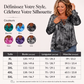 Haut pour femme à col V, à lacets et imprimé tie-dye