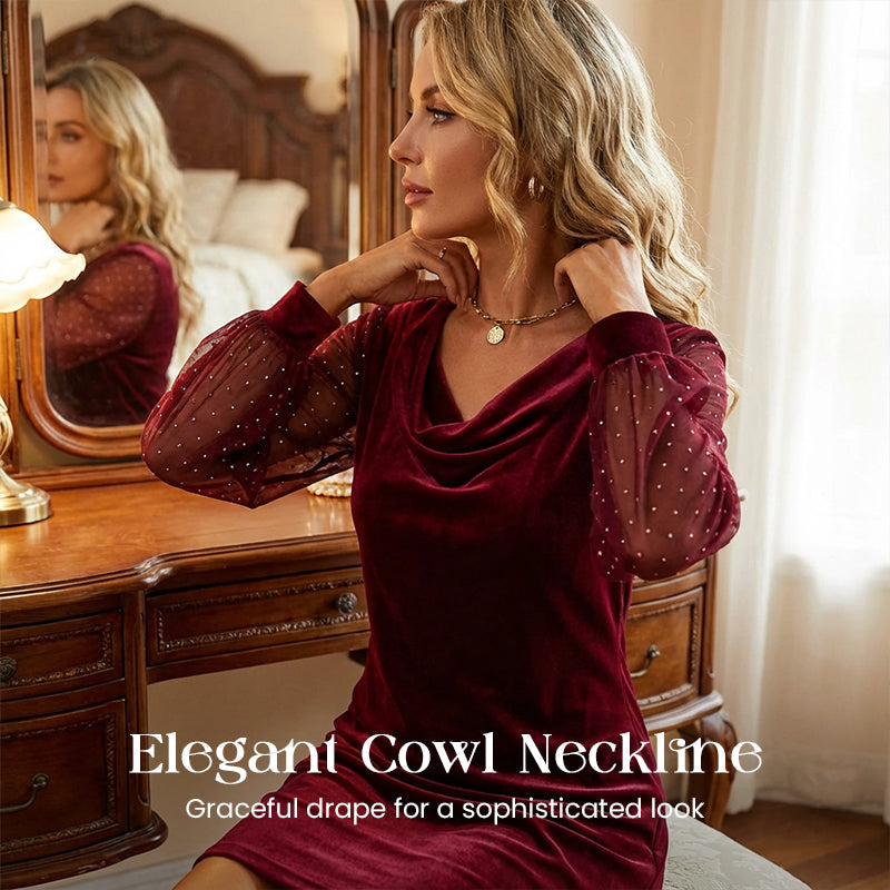 Robe fourreau élégante à col bénitier longueur genou pour femme