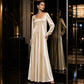 Robe longue élégante à manches longues pour femme