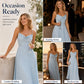 Robe longue élégante à fines bretelles pour femme