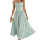 Robe longue élégante à fines bretelles pour femme