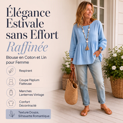 Top babydoll décontracté et ample pour femme