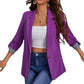 ☀️🧥Nouveautés - Cardigan-blazer épuré : tombé fluide et style polyvalent, du bureau à la soirée