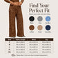 Pantalon droit à taille élastiquée pour femme