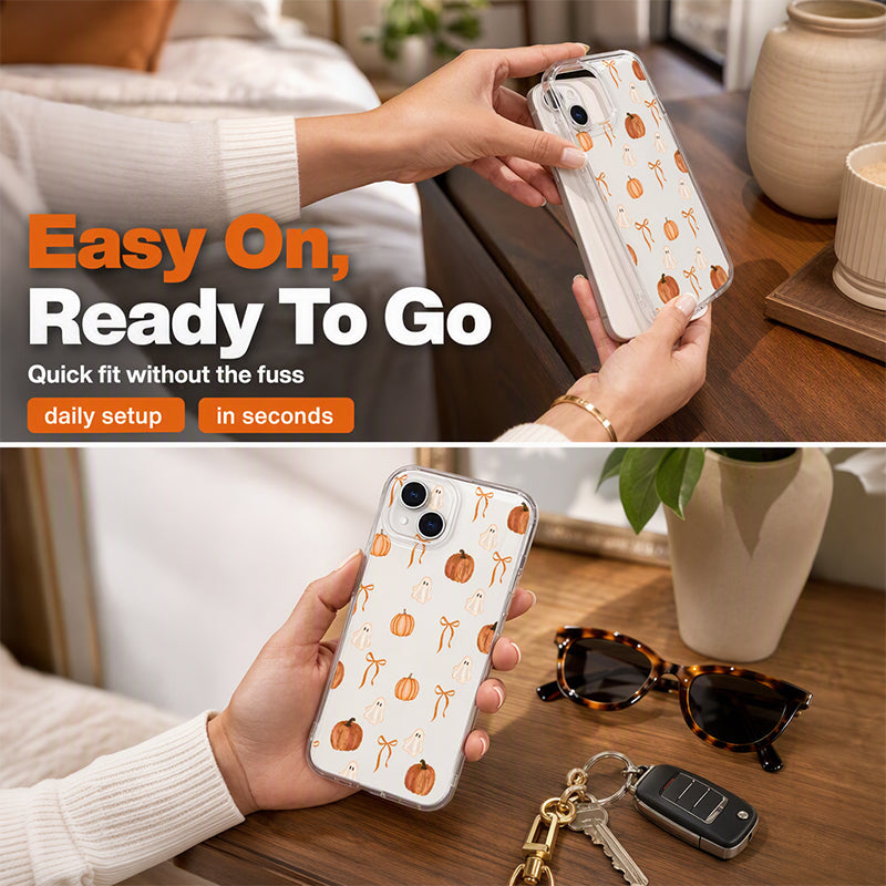 🎃 Coque de téléphone fine en TPU pour Halloween avec un imprimé saisonnier amusant