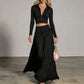 Ensemble top court et jupe longue pour femme