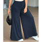 Pantalons de détente palazzo amples et confortables pour femme
