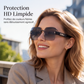 🕶️ -50% ! ✨ Lunettes de Soleil Carrées Sans Bord pour Femmes – Résine HD UV400 & Métal – Design Oversize avec Perles Décoratives pour Look Urbain Chic 💎