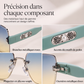 🕶️ -50% ! ✨ Lunettes de Soleil Carrées Sans Bord pour Femmes – Résine HD UV400 & Métal – Design Oversize avec Perles Décoratives pour Look Urbain Chic 💎